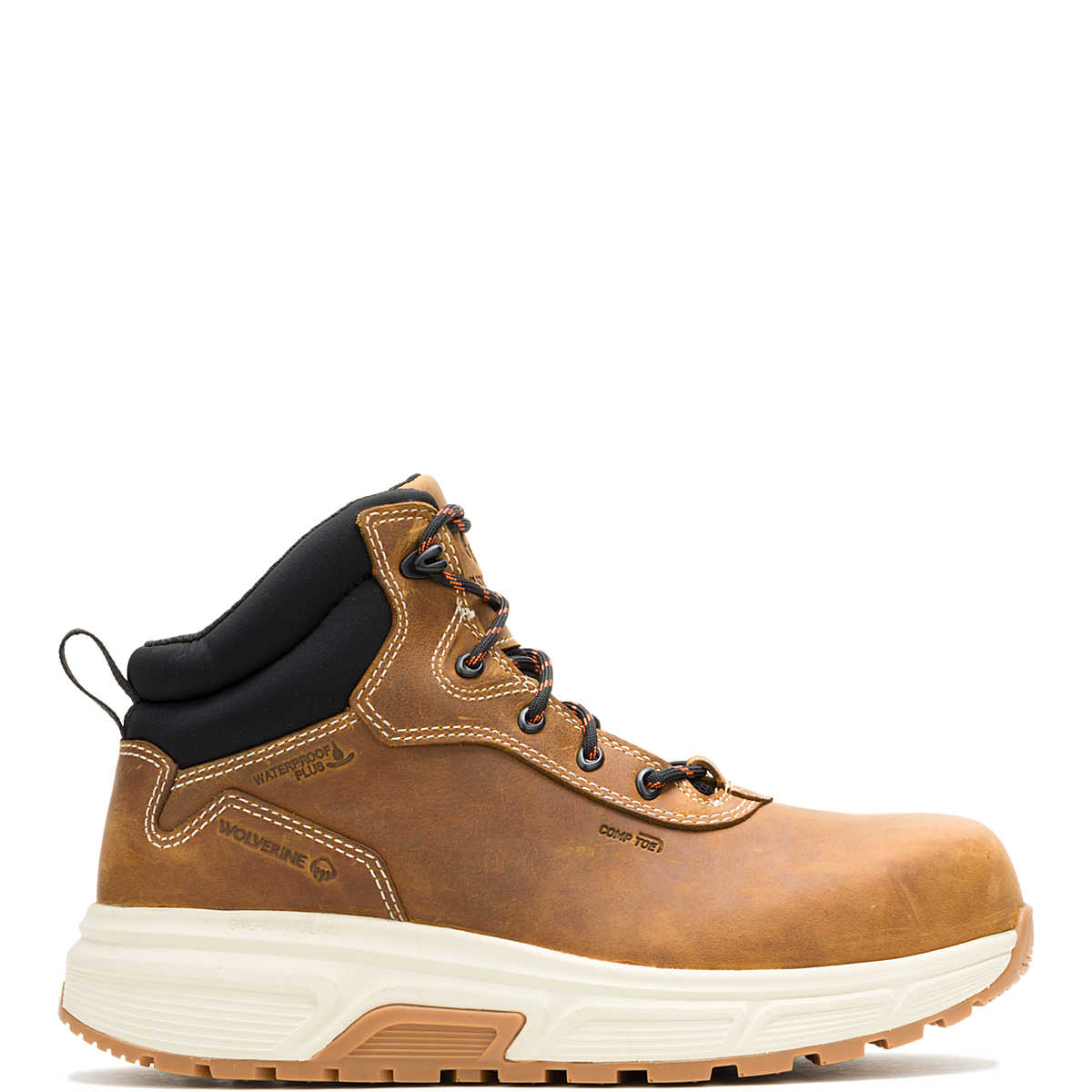 Wolverine Men's Ride Performance Comp Toe Waterproof Wedge Work Boot - Cashew - W251095 - Overlook Boots