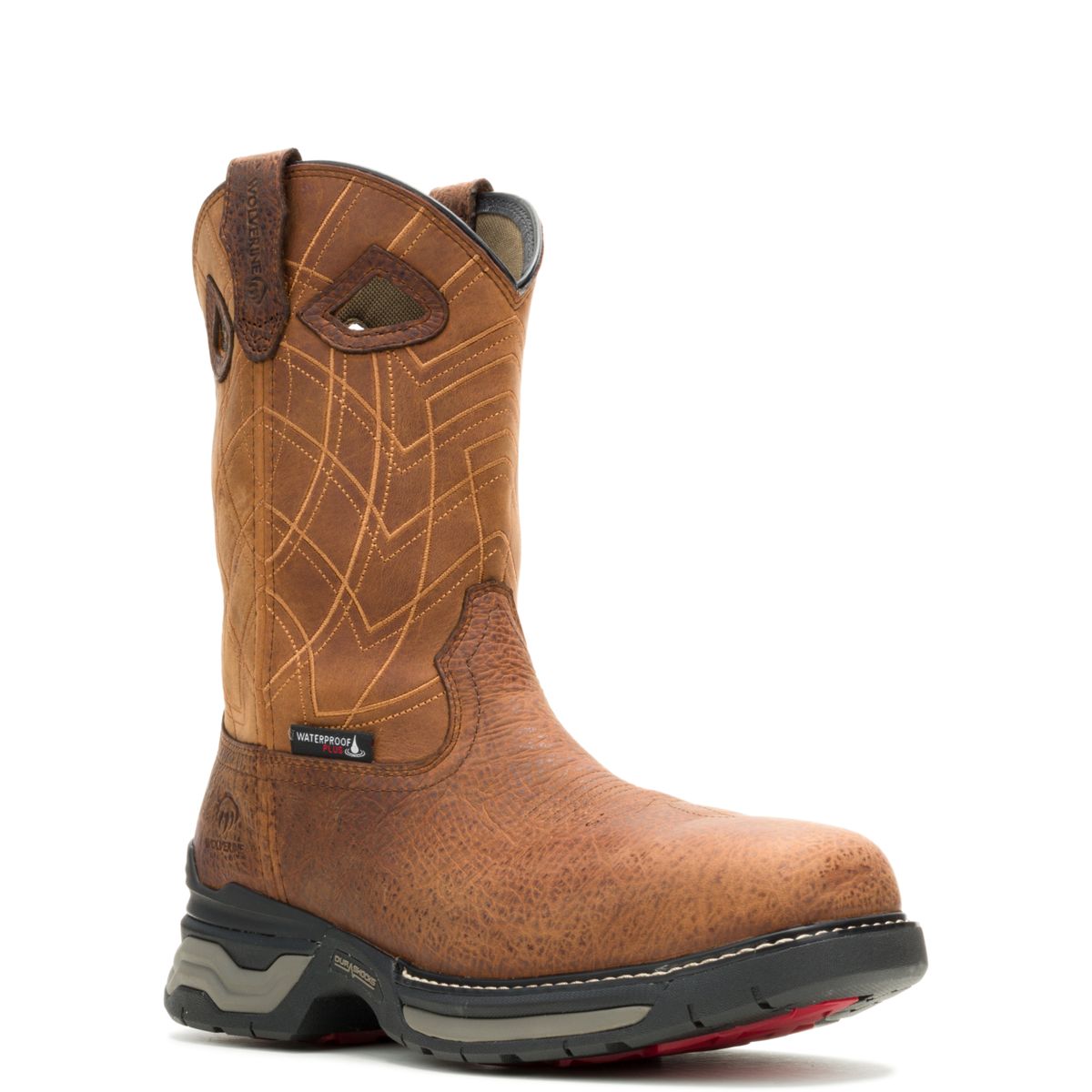 Wolverine Men's Rancher ft Comp Toe Waterproof Wellington Work Boot - Caramel - W251114 7 / Medium / Caramel - Overlook Boots
