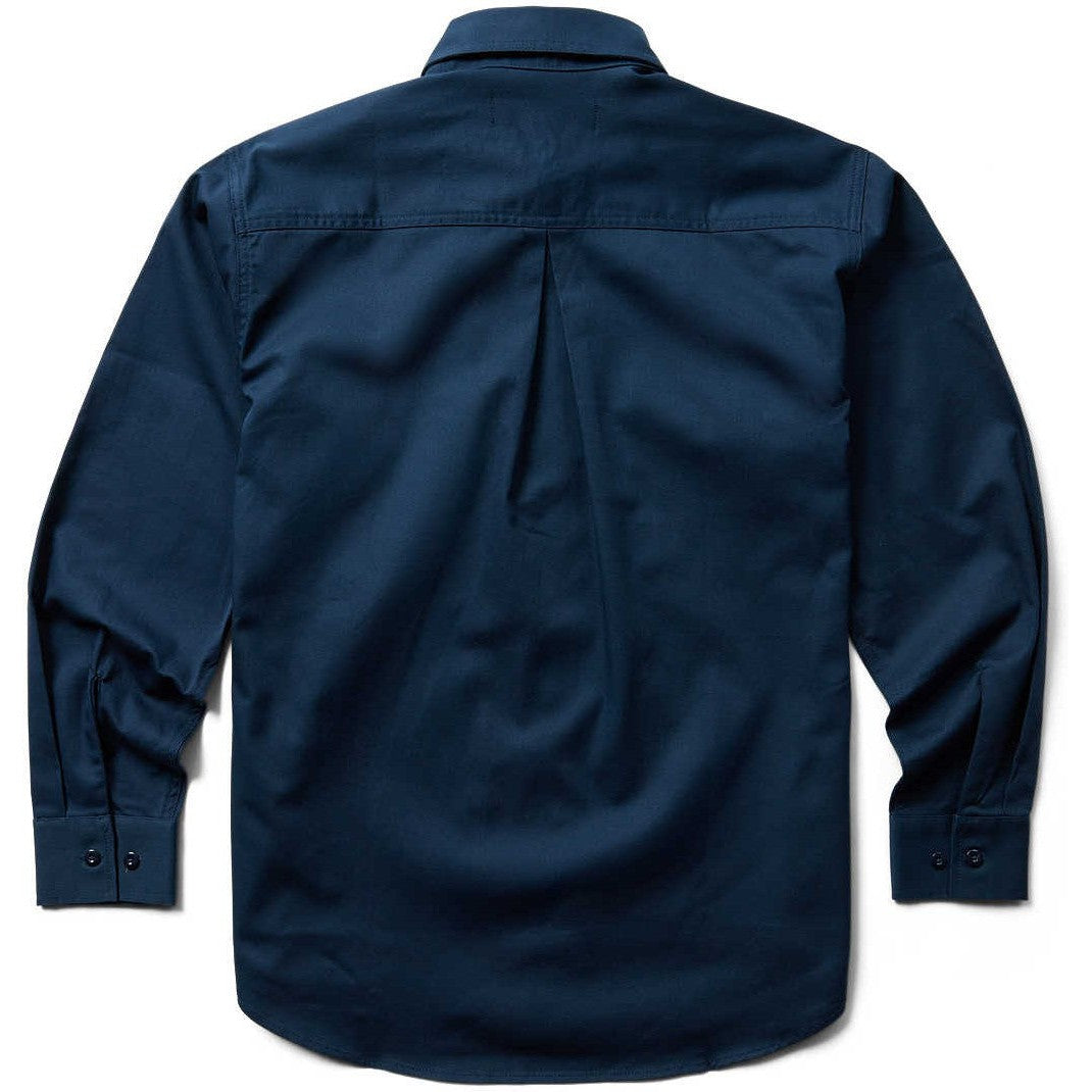Wolverine Men's Flame Resistant Twill Long Sleeve Shirt - Navy - W1203320-417 - Overlook Boots