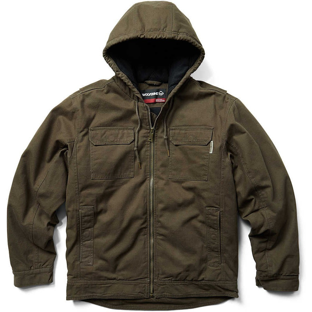 Wolverine Men's Lockhart Canvas Regular Jacket - Black - W1204970-241 Small / Black Olive - Overlook Boots