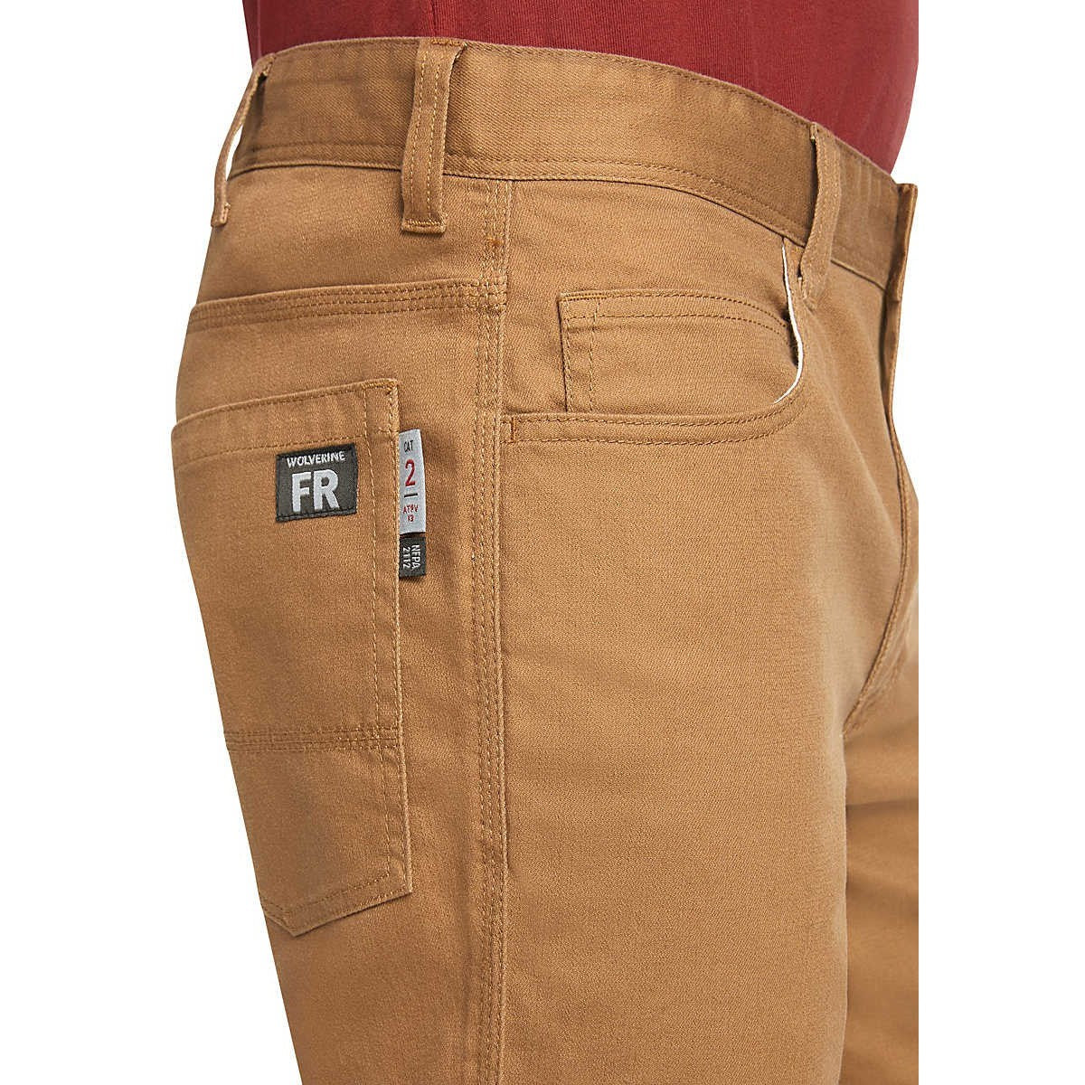 Wolverine Men's Flame Resistant Stretch Denim Pants - Hickory - W1207040-260 - Overlook Boots