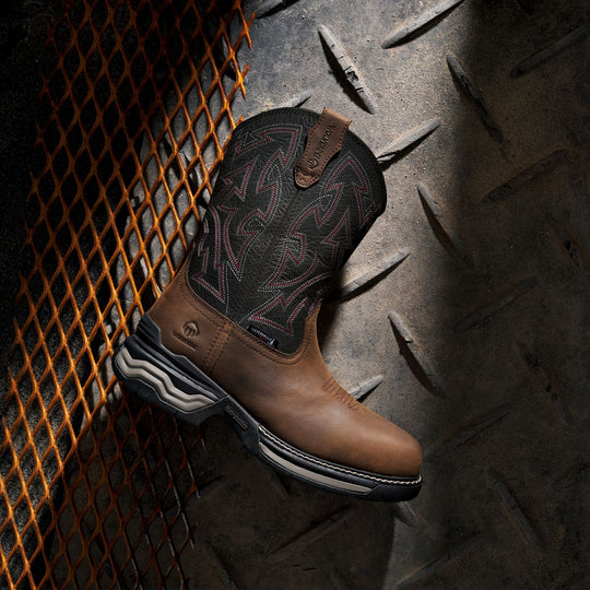 Wolverine Men's Wheatland Pull On Wellington Work Boot - Coyote - W261051 - Overlook Boots