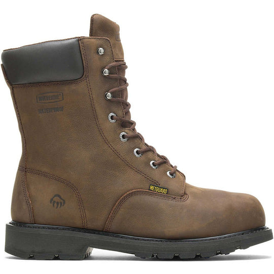 Wolverine Men's McKay 8" Steel Toe Waterproof MG Work Boot -Brown- W05680 5.0 / Medium / Brown - Overlook Boots