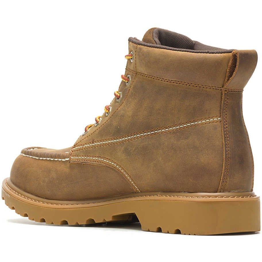 Wolverine Men's Floorhand 6" Moc Toe Waterproof Work Boot- Tan- W080139 - Overlook Boots