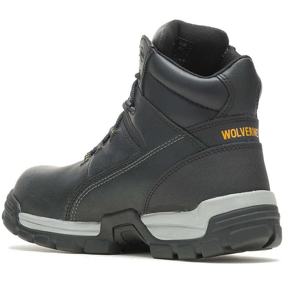 Wolverine Men's Tarmac 6" Composite Toe Waterproof Work Boot- Black- W10304 - Overlook Boots