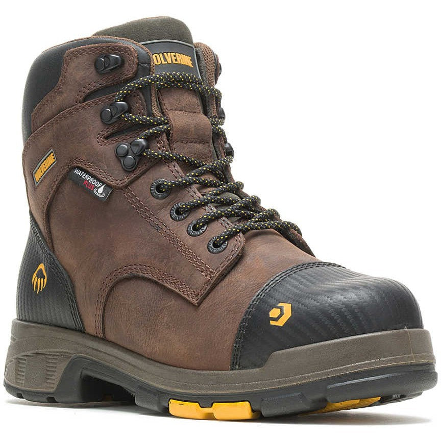 Wolverine Men's Blade LX 6" Composite Toe Waterproof MG Work Boot- Brown- W10706 - Overlook Boots