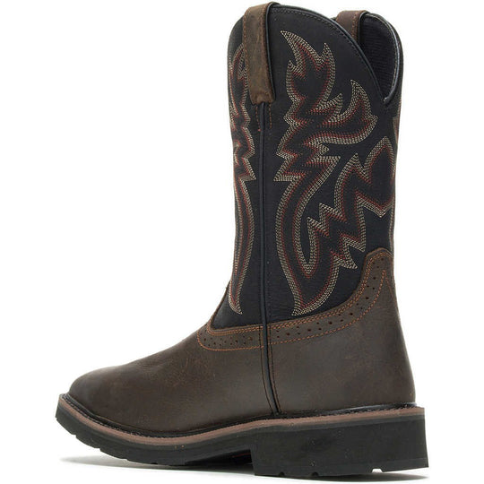 Wolverine Men's Rancher Steel Toe Waterproof Western Work Boot- Black- W10765 - Overlook Boots