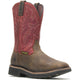Wolverine Men's Rancher Steel Toe Waterproof Met Guard Wellington Western Work Boot - Brown/Red - W10929 7 / Medium / Dark Brown - Overlook Boots