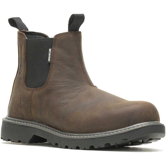 Wolverine Men's Wheatland Pull On Wellington Work Boot - Coyote - W260003 7.0 / Medium / Coyote - Overlook Boots