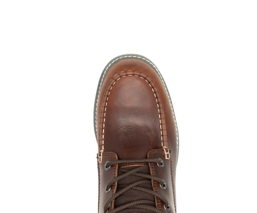 Wolverine Men's Trade Wedge Steel Toe Waterproof Work Boot - Rust - W230056 - Overlook Boots