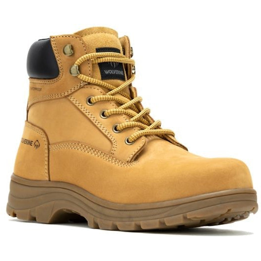 Wolverine Men's Carlsbad Steel Toe Waterproof Work Boot - Wheat - W230065 - Overlook Boots