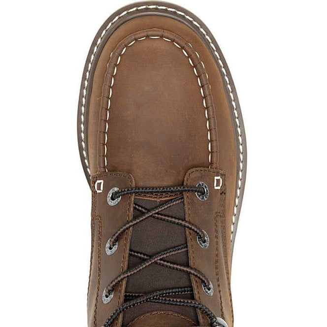 Wolverine Men's Trade 6" Soft Toe Wedge Unlined Work Boot- Brown- W240012 - Overlook Boots