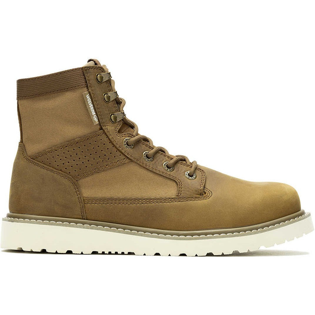 Wolverine Men's Trade Canvas 6" Soft Wedge Unlined Work Boot- Coyote- W240014 7 / Medium / Coyote - Overlook Boots