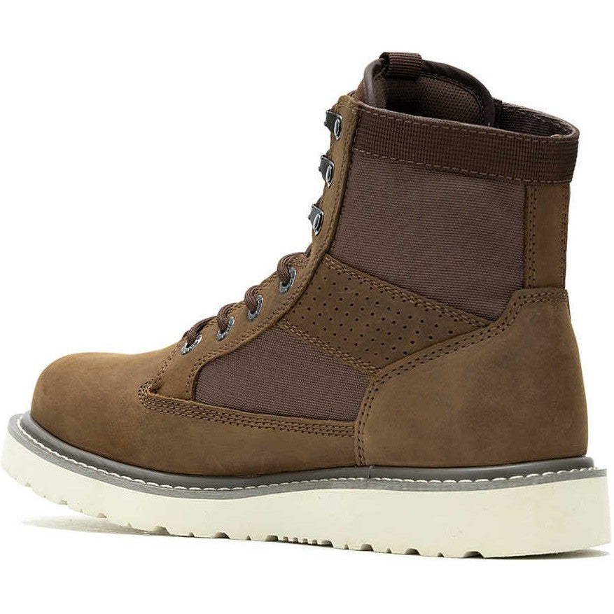 Wolverine Men's Trade Canvas 6" Soft Toe Wedge Unlined Work Boot- Brown- W240015 - Overlook Boots