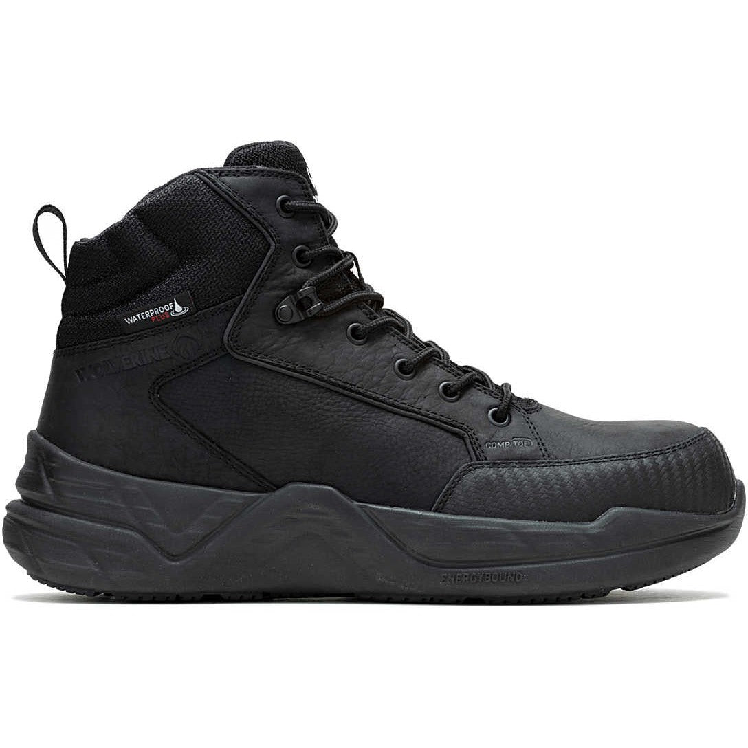 Wolverine Men's ProShift LX 6" Composite Toe Waterproof Work Boot -Black- W241009 7 / Medium / Black - Overlook Boots
