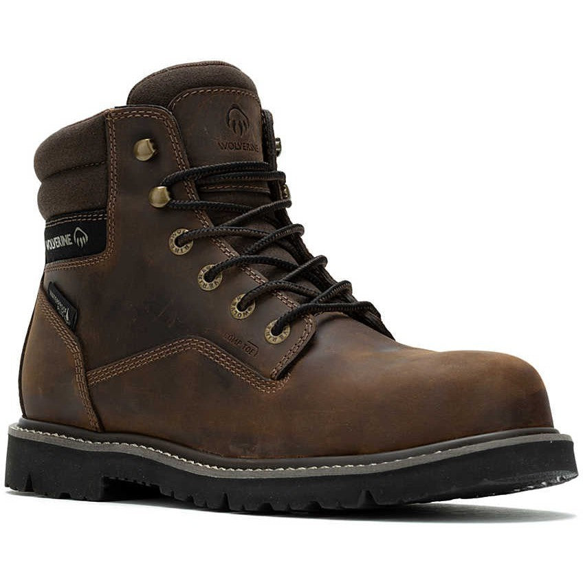 Wolverine Men's Revival 6" Composite Toe Waterproof Work Boot- Brown- W241017 - Overlook Boots