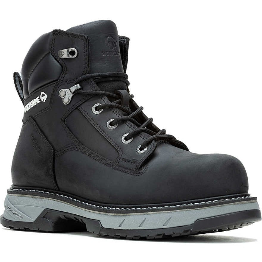 Wolverine Men's Reforce 6" Carbonmax Composite Toe Waterproof Work Boot- Black- W241022 - Overlook Boots