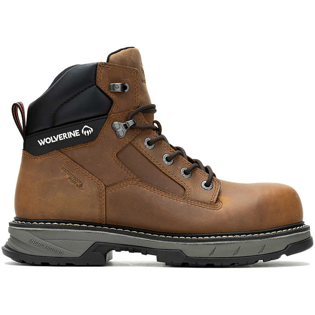 Wolverine Men's Reforce 6" Carbonmax Composite Toe Waterproof Work Boot- Cashew- W241023 - Overlook Boots