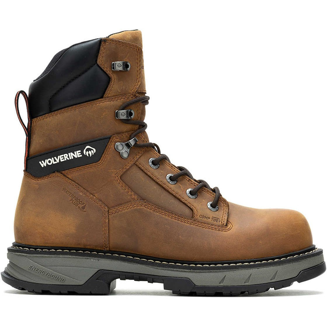 Wolverine Men's Reforce 8" Carbonmax Composite Toe Waterproof Work Boot- Cashew- W241025 - Overlook Boots