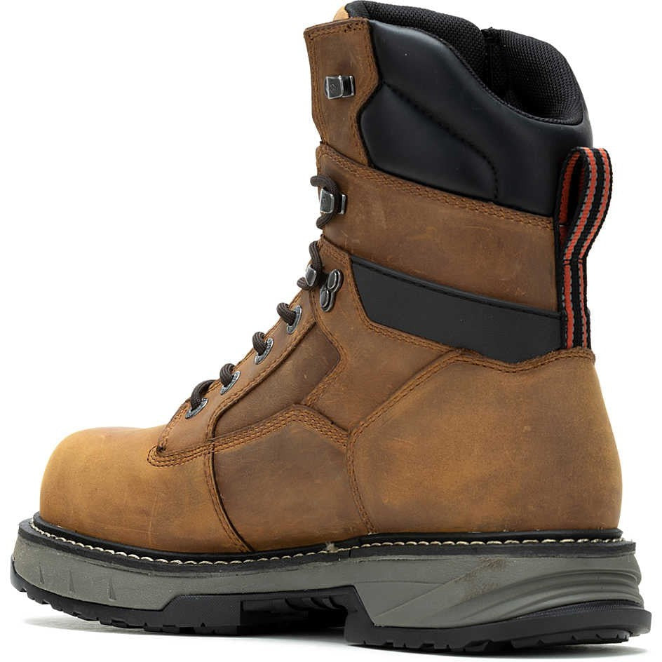 Wolverine Men's Reforce 8" Carbonmax Composite Toe Waterproof Work Boot- Cashew- W241025 - Overlook Boots