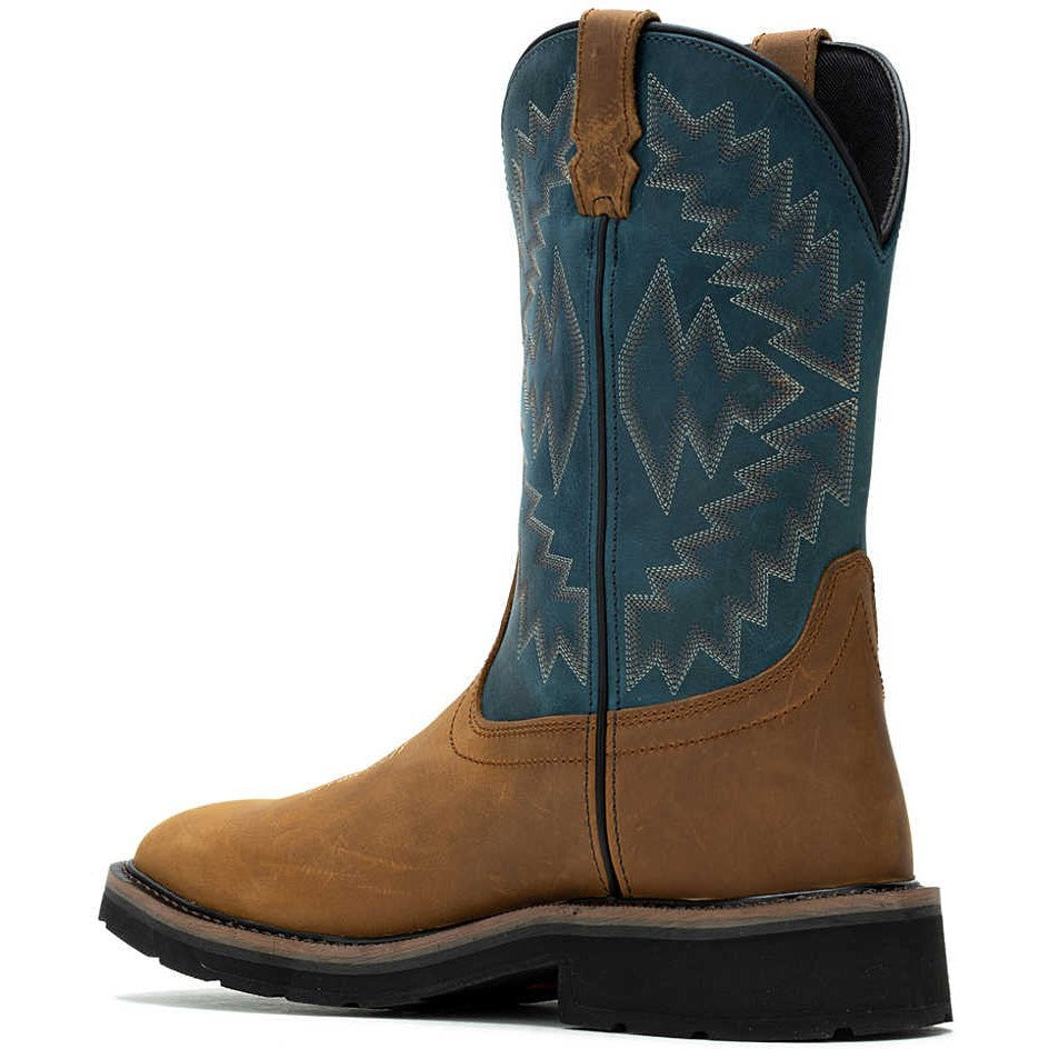 Wolverine Men's Rancher Arrow Steel Toe Waterproof Western Work Boot- Blue - W241050 - Overlook Boots
