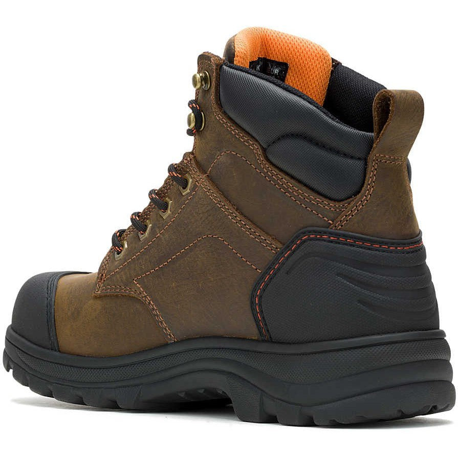 Wolverine Men's Carlsbad 6" Cap Steel Toe Waterproof Work Boot -Brown- W241079 - Overlook Boots
