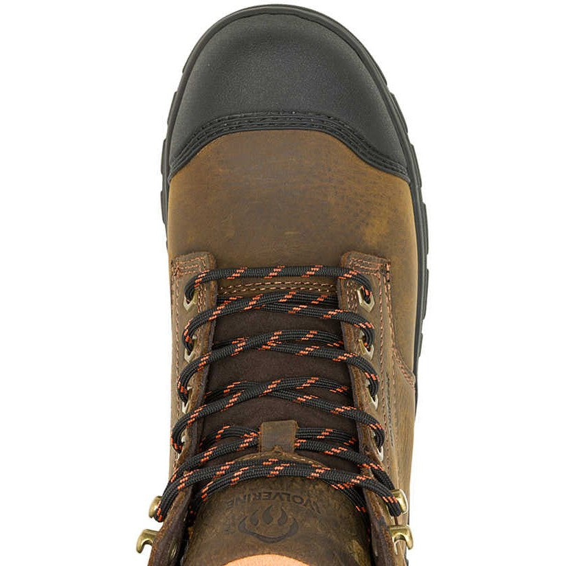Wolverine Men's Carlsbad 6" Cap Steel Toe Waterproof Work Boot -Brown- W241079 - Overlook Boots