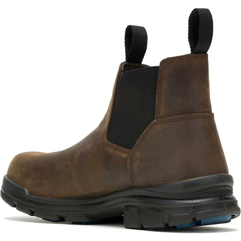 Wolverine Men's Durashocks Icon Soft Toe Waterproof Romeo Work Boot -Brown- W240028 - Overlook Boots