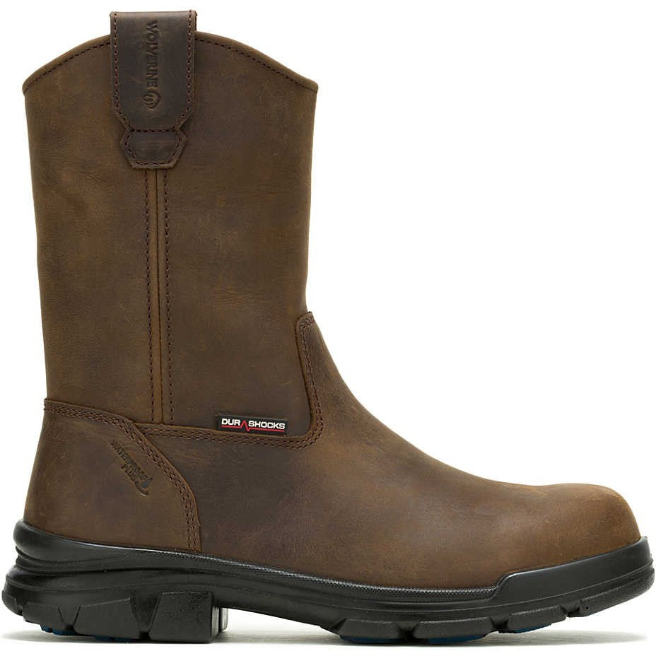 Wolverine Men's Durashocks Icon Composite Toe Waterproof Wellington Work Boot -Brown- W241104 - Overlook Boots