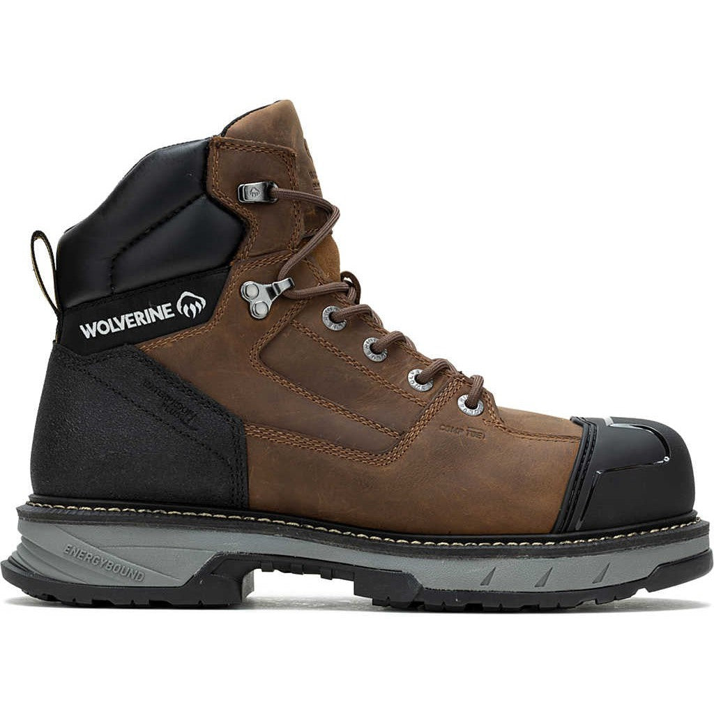 Wolverine Men's Reforce Heavy Duty 6" Composite Toe Waterproof Work Boot -Brown- W241110 - Overlook Boots