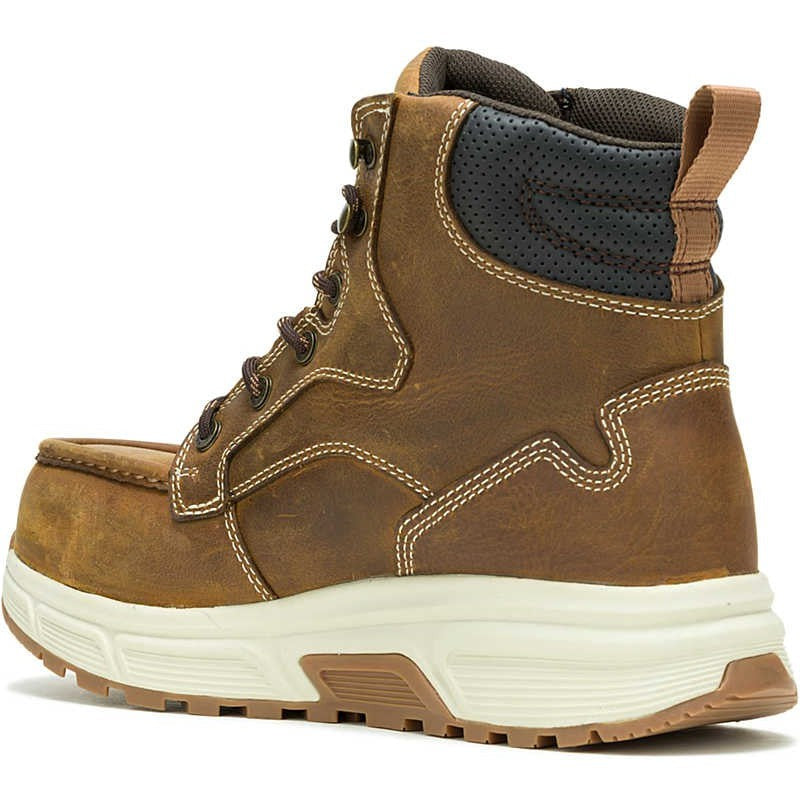 Wolverine Men's Ride 6" Composite Toe Waterproof Wedge Work Boot -Cashew- W241153 - Overlook Boots