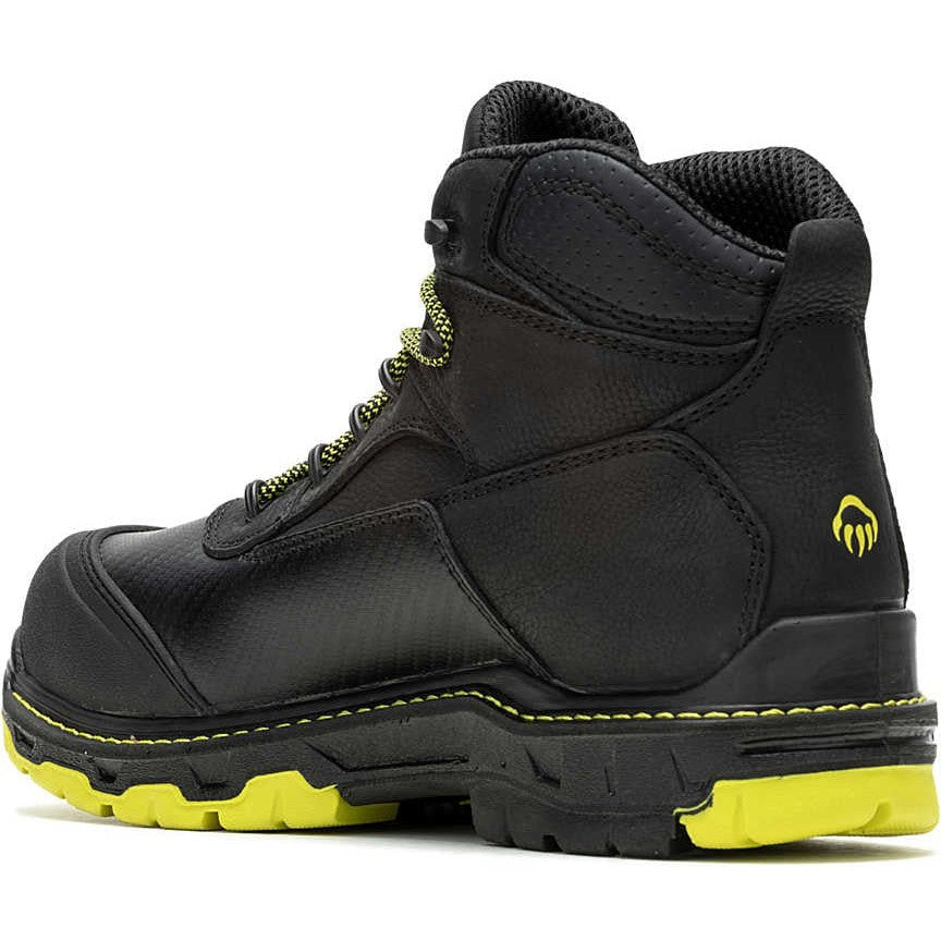 Wolverine Men's Overpass 6" Safety Toe Waterproof Composite Toe Work Boot -Black- W241171 - Overlook Boots