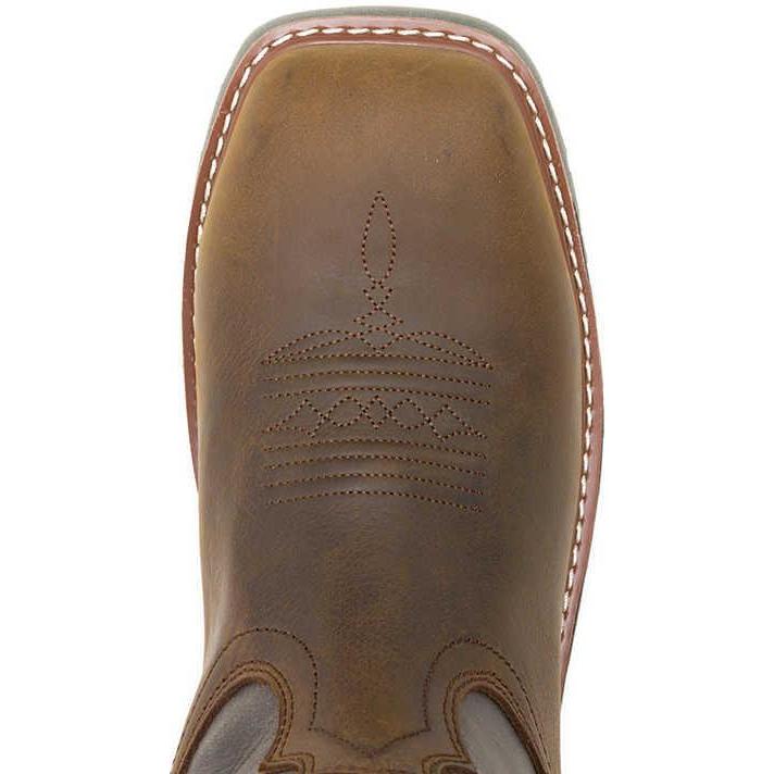 Wolverine Men's Rancher Pro Soft Toe Waterproof Pull On Western Work Boot- Titanium - W250030 - Overlook Boots