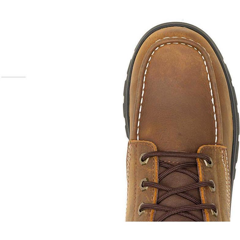 Wolverine Men's Carlsbad 6" Moc Toe Waterproof Work Boot - Brown - W250032 - Overlook Boots