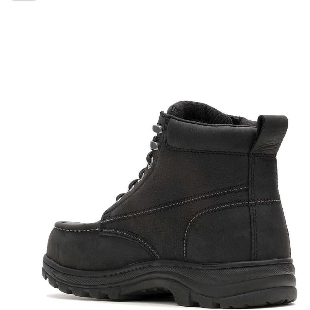 Wolverine Men's Carlsbad 6" Moc Toe Steel Toe Waterproof Work Boot - Black - W251002 - Overlook Boots