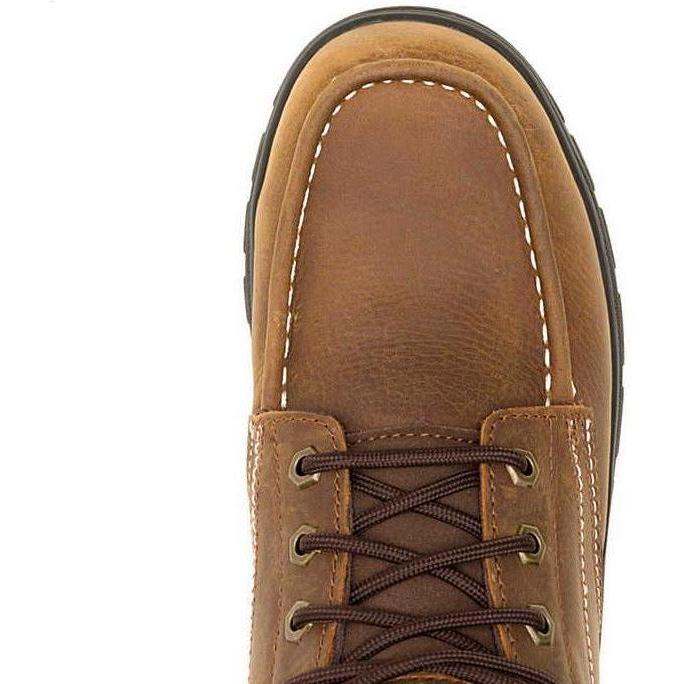 Wolverine Men's Carlsbad 6" Moc Toe Steel-Toe Waterproof Work Boot - Brown - W251003 - Overlook Boots