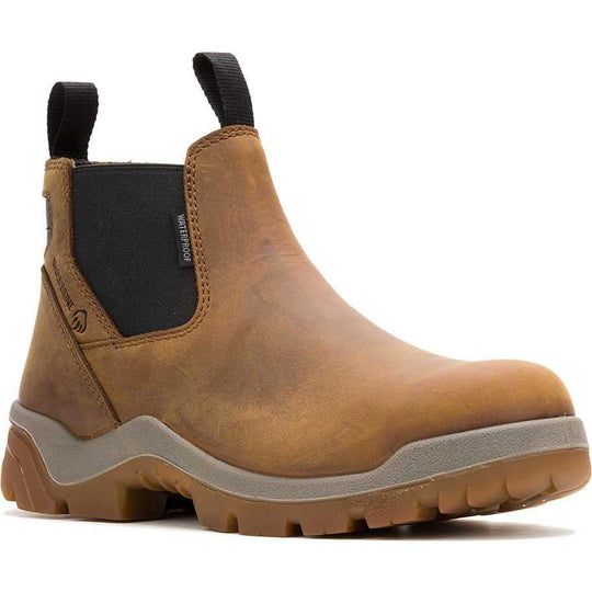 Wolverine Men's Vantage Ft Comp Toe Waterproof Carbonmax Romeo Work Boot - Tan - W251004 7.0 / Medium / Dark Tan - Overlook Boots