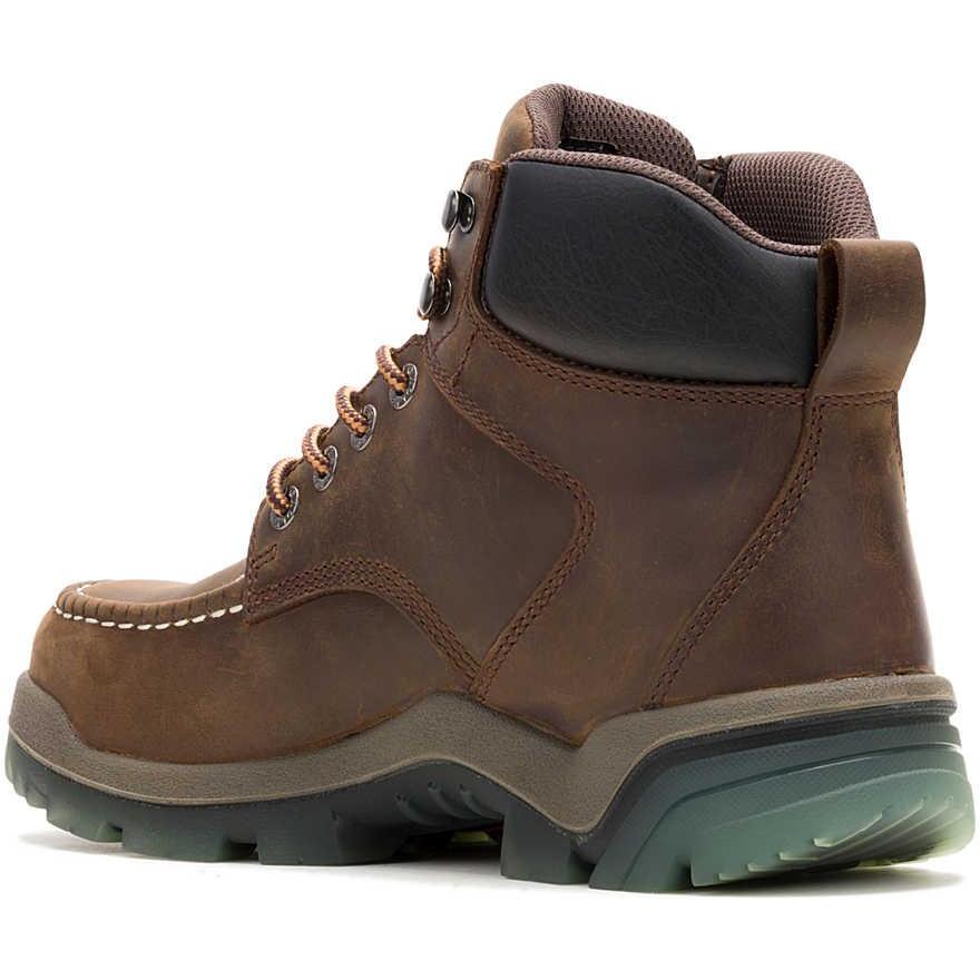 Wolverine Men's Vantage Ft 6" Moc Toe Waterproof Carbonmax Work Boot - Brown - W251007 - Overlook Boots