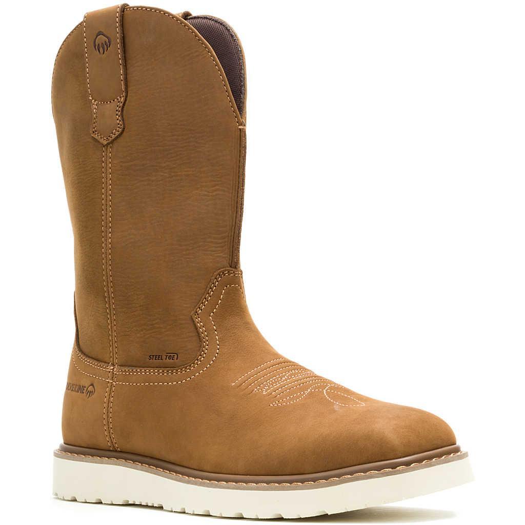 Wolverine Men's Bronc 10" Steel Toe Wellington Work Boot - Birch - W251082 5 / Medium / Brown - Overlook Boots