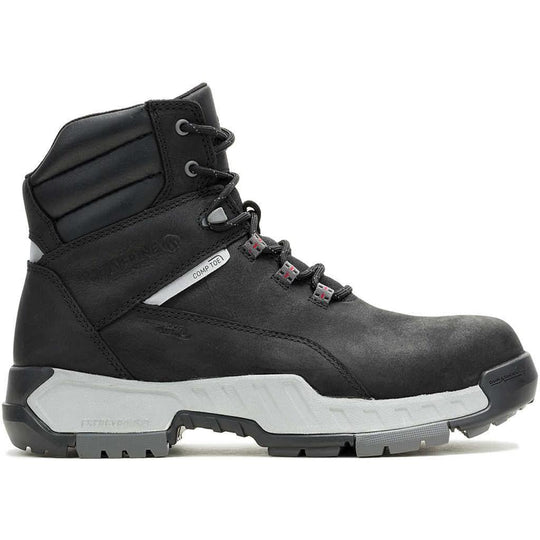 Wolverine Men's Tarmac II 8" Comp Toe Waterproof Reflective Work Boot - Black - W261027 - Overlook Boots