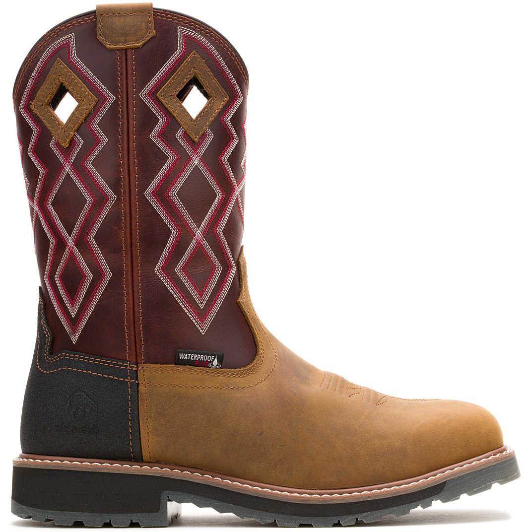 Wolverine Men's Rancher Pro Comp Toe Waterproof Western Work Boot - Rush - W251014 - Overlook Boots