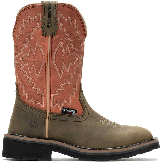 Wolverine Women's Rancher Arrow Steel Toe Waterproof Western Work Boot- Rose- W241052 5.0 / Medium / Rose - Overlook Boots
