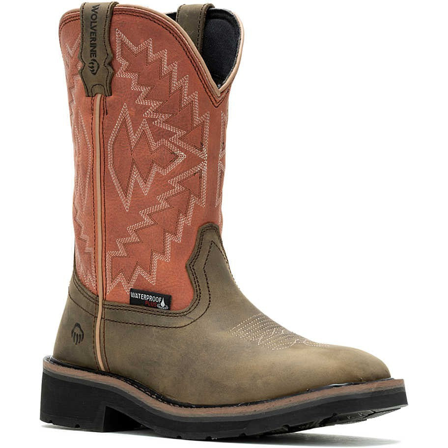 Wolverine Women's Rancher Arrow Steel Toe WP Western Work Boot- Rose- W241052  - Overlook Boots