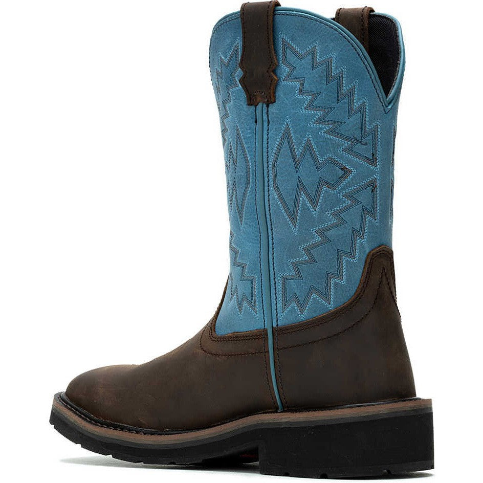 Wolverine Women's Rancher Arrow Steel Toe Waterproof Western Work Boot- Blue- W241053 - Overlook Boots