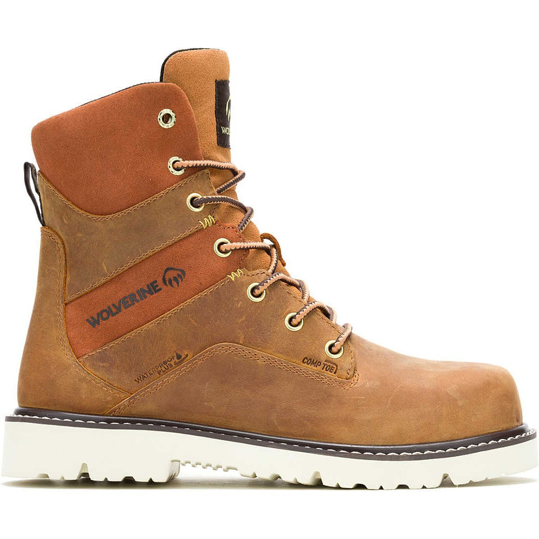 Wolverine Women's Revival 8" Composite Toe Waterproof Work Boot -Cashew- W241145 - Overlook Boots