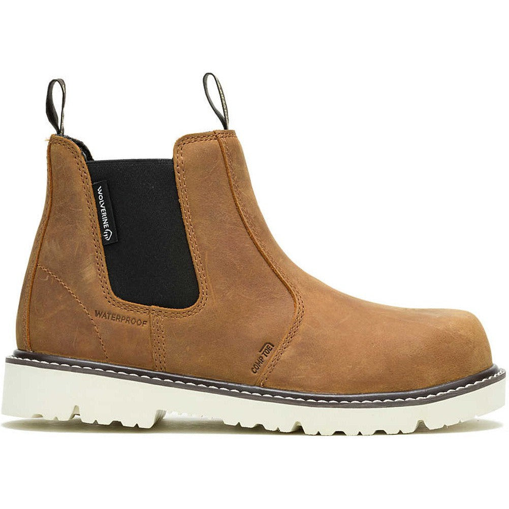 Wolverine Women's Revival Romeo Composite Toe Waterproof Work Boot -Cashew- W241148 - Overlook Boots