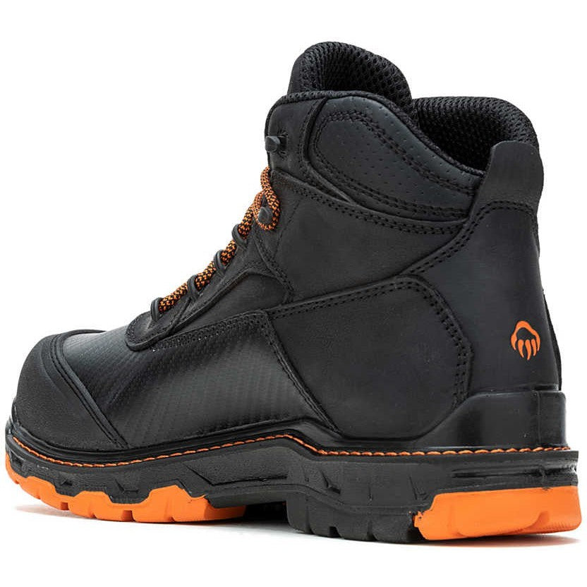 Wolverine Men's Overpass 6" Safety Toe Waterproof Composite Toe Work Boot -Black- W241180 - Overlook Boots