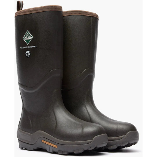 Muck Men's Wetland Pro Snake Waterproof Outdoor Rubber Work Boot - Brown - WETP-900 - Overlook Boots