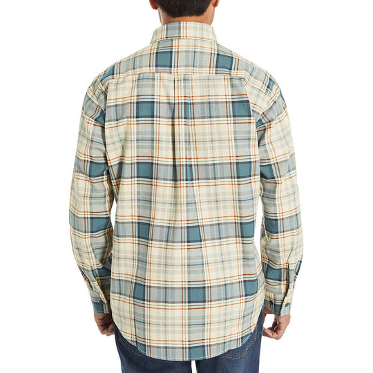 Wolverine Men's Flame Resistant Plaid Long Sleeve Twill Shirt - Bering - W1203980-413 - Overlook Boots