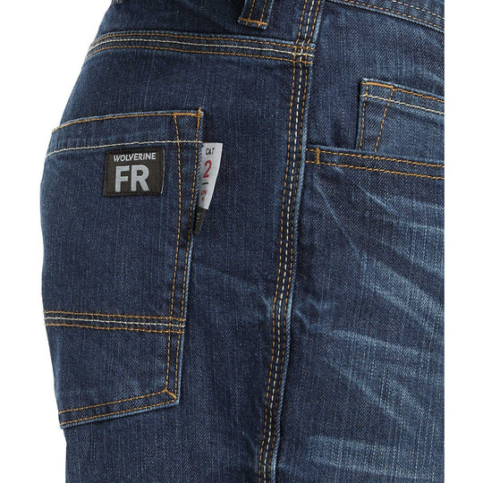 Wolverine Men's Flame Resistant Stretch Denim Pants - Denim - W1207040-401 - Overlook Boots